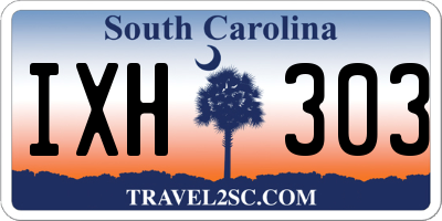 SC license plate IXH303