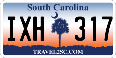 SC license plate IXH317