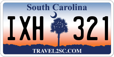 SC license plate IXH321