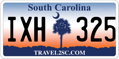 SC license plate IXH325