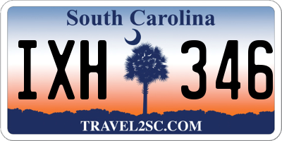 SC license plate IXH346