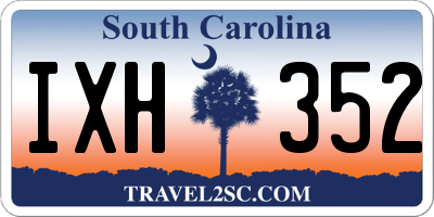 SC license plate IXH352
