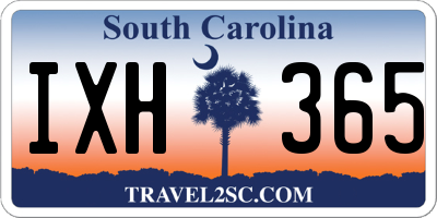 SC license plate IXH365