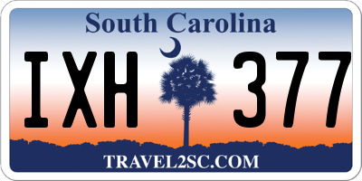 SC license plate IXH377