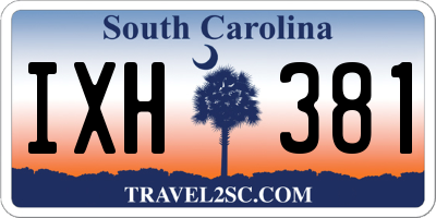 SC license plate IXH381