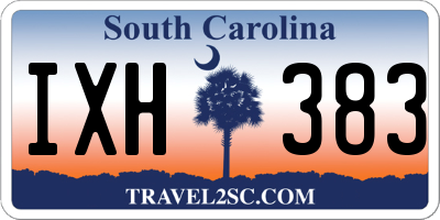 SC license plate IXH383