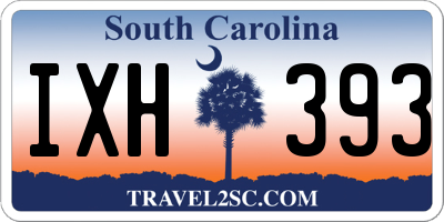 SC license plate IXH393