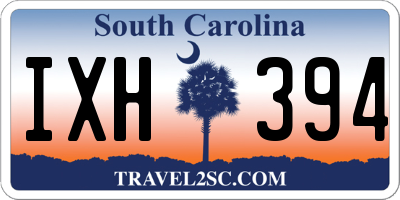 SC license plate IXH394