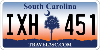 SC license plate IXH451