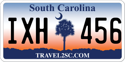 SC license plate IXH456
