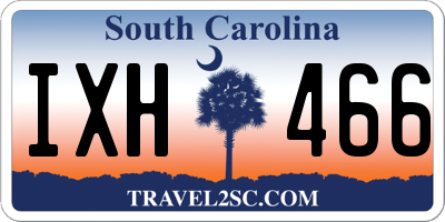 SC license plate IXH466