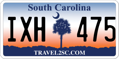SC license plate IXH475