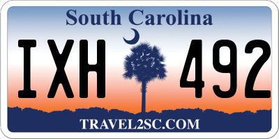 SC license plate IXH492