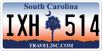 SC license plate IXH514