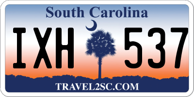 SC license plate IXH537