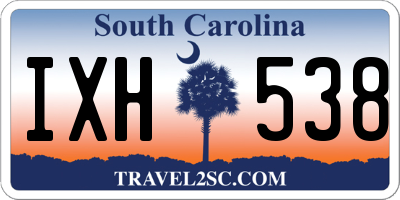 SC license plate IXH538