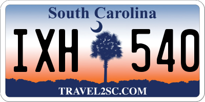 SC license plate IXH540