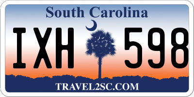 SC license plate IXH598