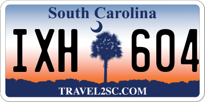 SC license plate IXH604