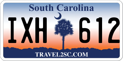 SC license plate IXH612