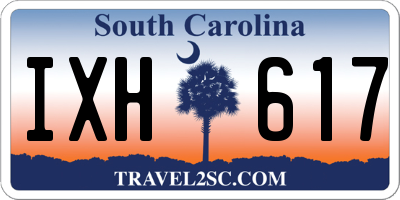 SC license plate IXH617