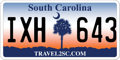 SC license plate IXH643