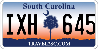 SC license plate IXH645