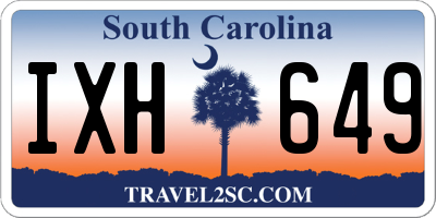 SC license plate IXH649