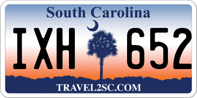 SC license plate IXH652