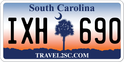 SC license plate IXH690