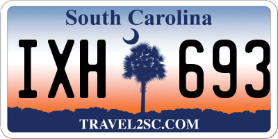 SC license plate IXH693