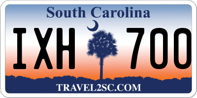 SC license plate IXH700