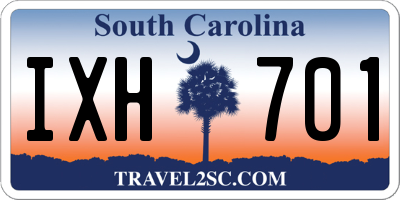SC license plate IXH701