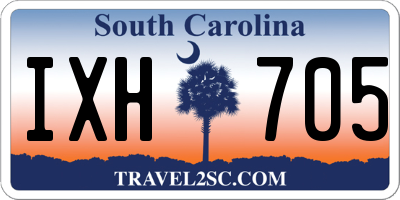 SC license plate IXH705