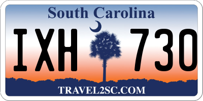 SC license plate IXH730