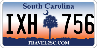 SC license plate IXH756