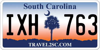 SC license plate IXH763