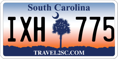 SC license plate IXH775