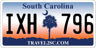 SC license plate IXH796