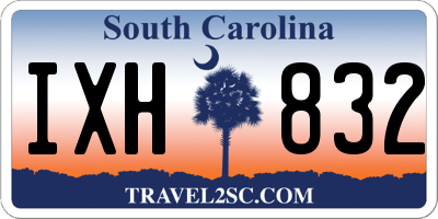 SC license plate IXH832