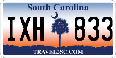 SC license plate IXH833