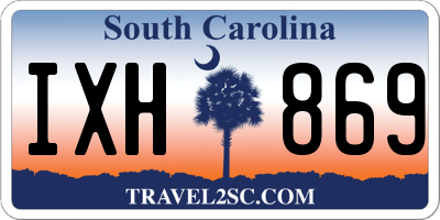 SC license plate IXH869