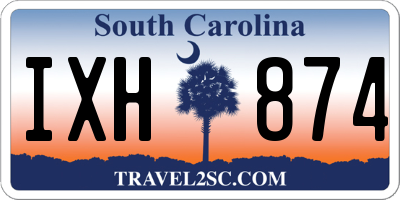SC license plate IXH874