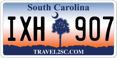 SC license plate IXH907