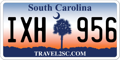 SC license plate IXH956