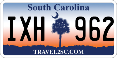 SC license plate IXH962