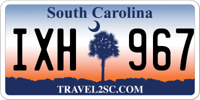 SC license plate IXH967