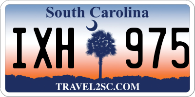 SC license plate IXH975