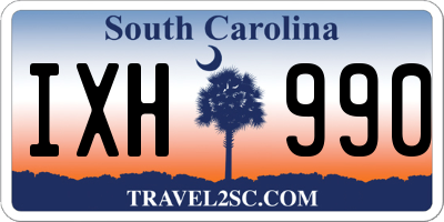 SC license plate IXH990