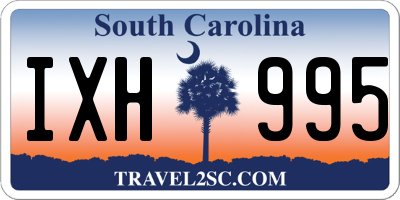SC license plate IXH995